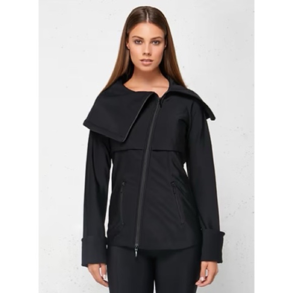 Anatomie Asymmetrical Zip Jacket Black Lugano Large L